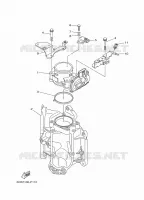 BOITIER PAPILLON INJECTION pour Yamaha F225F Electric Starter, Remote Control, Power Trim & Tilt, Shaft 30