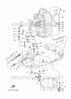 CAPOT INFERIEUR 2 pour Yamaha F225F Electric Starter, Remote Control, Power Trim & Tilt, Shaft 30