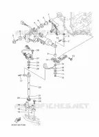 COMMANDE D'ACCELERATEUR pour Yamaha F225F Electric Starter, Remote Control, Power Trim & Tilt, Shaft 30