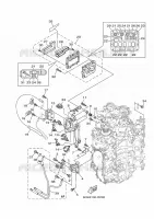 PARTIE ELECTRIQUE 3 pour Yamaha F225F Electric Starter, Remote Control, Power Trim & Tilt, Shaft 30
