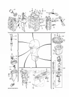 PIECES D'ENTRETIEN pour Yamaha F225F Electric Starter, Remote Control, Power Trim & Tilt, Shaft 30