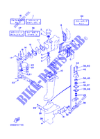 KIT DE REPARATION  pour Yamaha 8C Manual Starter, Tiller Handle, Manual Tilt, Pre-Mixing, Shaft 20