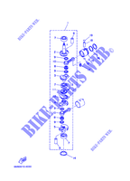 VILEBREQUIN / PISTON pour Yamaha 8C Manual Starter, Tiller Handle, Manual Tilt, Pre-Mixing, Shaft 20
