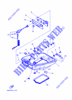 CAPOT INFERIEUR pour Yamaha 8C Manual Starter, Tiller Handle, Manual Trim & Tilt, Pre-Mixing, Shaft 20