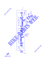 VILEBREQUIN / PISTON pour Yamaha 8C Manual Starter, Tiller Handle, Manual Trim & Tilt, Pre-Mixing, Shaft 20