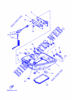 CAPOT INFERIEUR pour Yamaha 8S Manual Starter, Tiller Handle, Manual Tilt, Pre-Mixing, Shaft 15