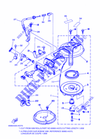 DEMARREUR pour Yamaha 8S Manual Starter, Tiller Handle, Manual Tilt, Pre-Mixing, Shaft 15