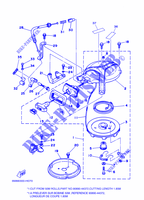 DEMARREUR pour Yamaha 8C Manual Starter, Tiller Handle, Manual Tilt, Pre-Mixing, Shaft 15