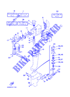 KIT DE REPARATION  pour Yamaha 8C Manual Starter, Tiller Handle, Manual Tilt, Pre-Mixing, Shaft 15