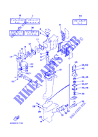 KIT DE REPARATION  pour Yamaha 8C Manual Starter, Tiller Handle, Manual Tilt, Pre-Mixing de 2008