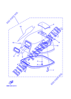 CARENAGE SUPERIEUR pour Yamaha 8C Manual Starter, Tiller Handle, Manual Tilt, Pre-Mixing de 2007