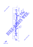 VILEBREQUIN / PISTON pour Yamaha 8C Manual Starter, Tiller Handle, Manual Tilt, Pre-Mixing de 2007