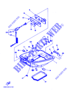 CAPOT INFERIEUR pour Yamaha 8C Manual Starter, Tiller Handle, Manual Tilt, Pre-Mixing de 2007