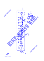 VILEBREQUIN / PISTON pour Yamaha 8C Manual Starter, Tiller Handle, Manual Tilt, Pre-Mixing de 2007