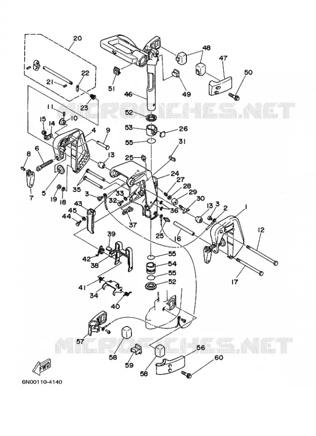SUPPORT Yamaha OUTBOARD ENGINES 8hp (5.9kW) 2007 8  8C