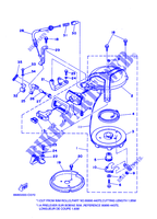 DEMARREUR pour Yamaha 8C Manual Starter, Tiller Handle, Manual Tilt, Pre-Mixing, Shaft 20