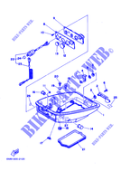 CAPOT INFERIEUR pour Yamaha 8C Manual Starter, Tiller Handle, Manual Tilt, Pre-Mixing, Shaft 15