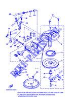 DEMARREUR pour Yamaha 8C Manual Starter, Tiller Handle, Manual Tilt, Pre-Mixing, Shaft 15