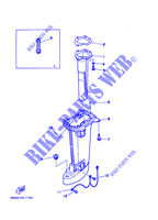 FOURREAU   FUT pour Yamaha 8C Manual Starter, Tiller Handle, Manual Tilt, Pre-Mixing, Shaft 15