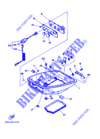 CAPOT INFERIEUR pour Yamaha 8C Manual Starter, Tiller Handle, Manual Tilt, Pre-Mixing, Shaft 15