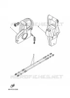 BOITIER DE COMMANDE A DISTANCE pour Yamaha L150A Electric Starter, Remote Control, Power Trim & Tilt, Shaft 25