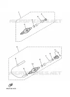 ALIMENTATION CARBURANT 2 pour Yamaha L150F Left Hand, Electric Start, Remote Control, Power Trim & Tilt, Oil injection, Shaft 25