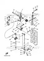 COMMANDE D'ACCELERATEUR pour Yamaha L150F Left Hand, Electric Start, Remote Control, Power Trim & Tilt, Oil injection, Shaft 25