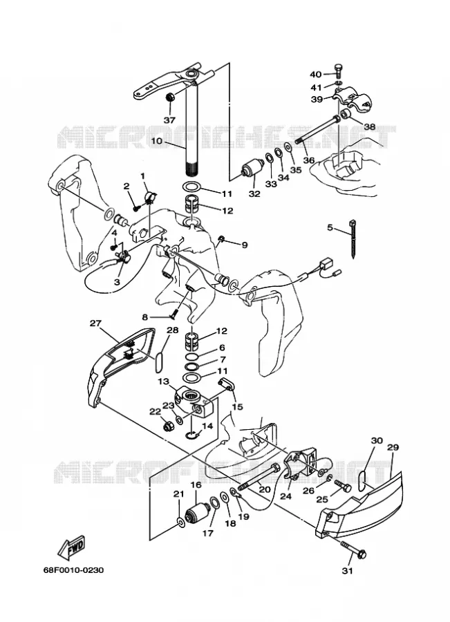 SUPPORT 2 Yamaha OUTBOARD ENGINES 200hp (147.1kW) 2005 LZ200  LZ200NETOX