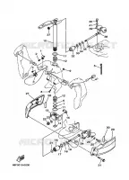 SUPPORT 2 pour Yamaha Z150P Electric Starter, Remote Control, Power Trim & Tilt, Oil injection, Shaft 20