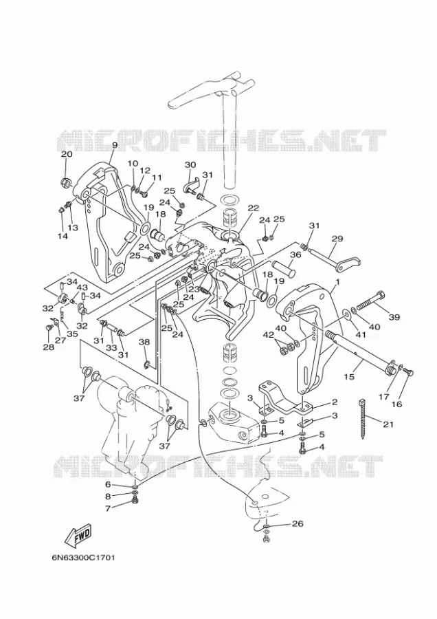 SUPPORT 1 Yamaha OUTBOARD ENGINES 200hp (147.1kW) 2004 Z200  Z200NETOL