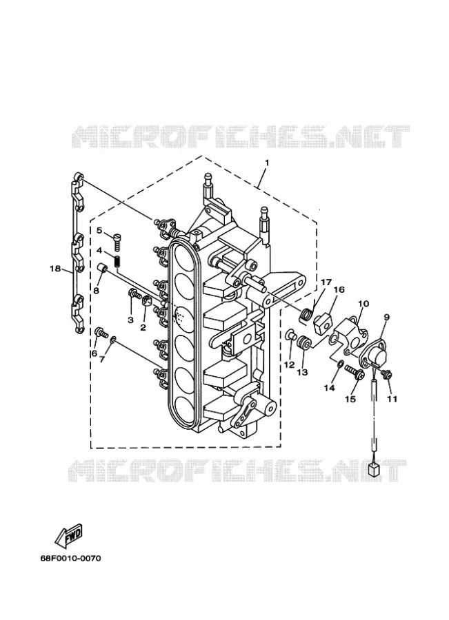 SEPARATEUR DE VAPEUR 2 Yamaha OUTBOARD ENGINES 200hp (147.1kW) 2002 Z200  Z200N