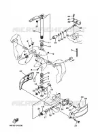 SUPPORT 2 pour Yamaha Z200P Electric Starter, Remote Control, Power Trim & Tilt, Oil injection, Shaft 20