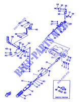 COMMANDE D'ACCELERATEUR 1 pour Yamaha 9.9D 2 Stroke de 1989