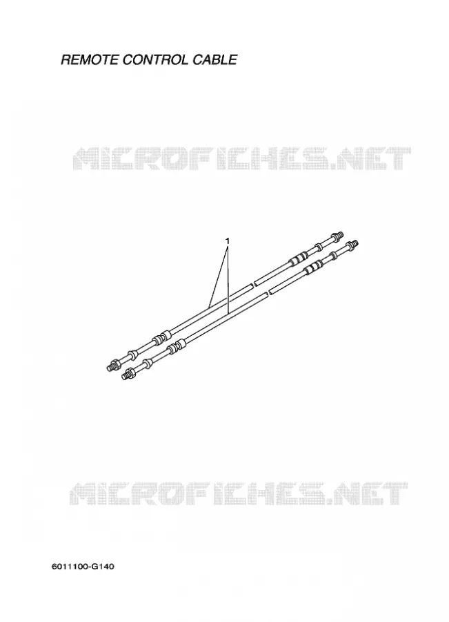 CABLES BOITIER DE COMMANDE A DISTANCE Yamaha OUTBOARD ENGINES 2011 2011 RIGGING REMOCON-2011  RIGGING REMOCON-2011