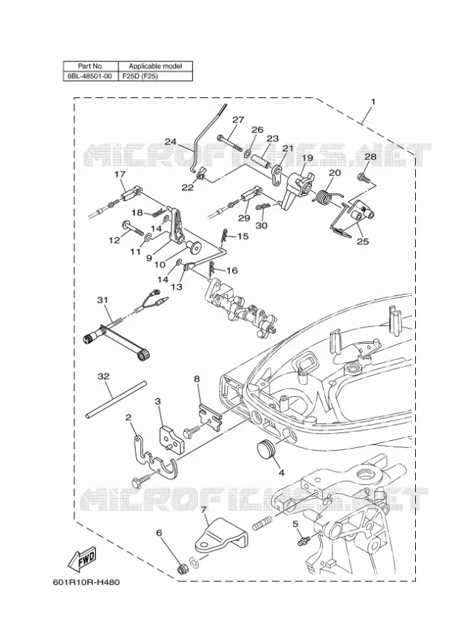 FIXATION BOITIER DE COMMANDE A DISTANCE 9 Yamaha OUTBOARD ENGINES 2011 2011 RIGGING REMOCON-2011  RIGGING REMOCON-2011