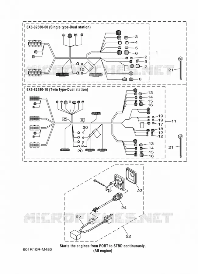BOITIER DE COMMANDE A DISTANCE DBW - PIECES ELECTRIQUE 1 Yamaha OUTBOARD ENGINES 2013 2013 RIGGING REMOCON-2013  RIGGING REMOCON-2013