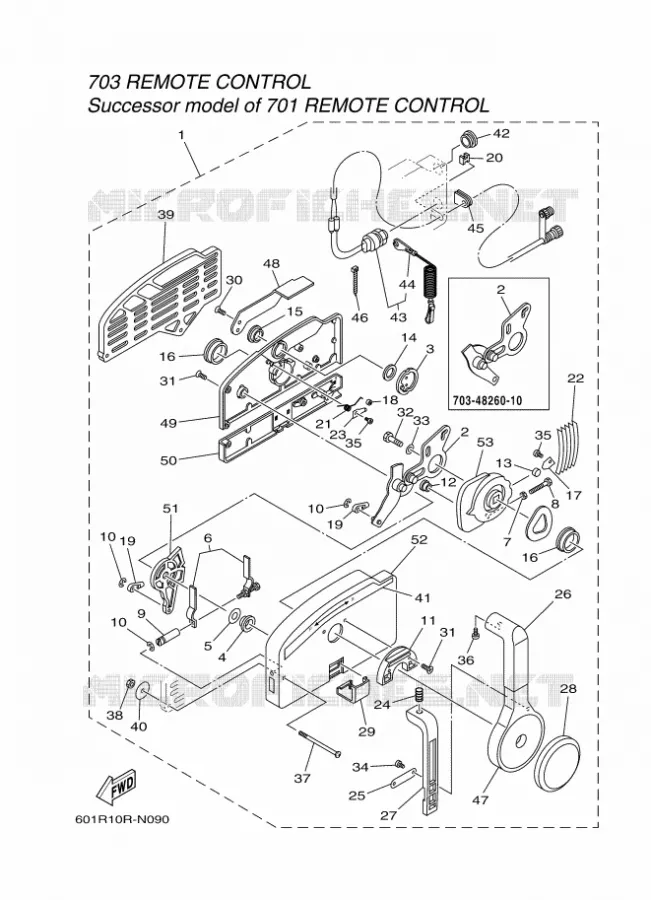 BOITIER DE COMMANDE A DISTANCE 5 Yamaha OUTBOARD ENGINES 2014 2014 RIGGING REMOCON-2014  RIGGING REMOCON-2014