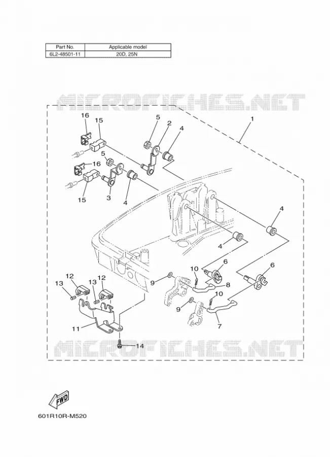 FIXATION BOITIER DE COMMANDE A DISTANCE 3 Yamaha OUTBOARD ENGINES 2014 2014 RIGGING REMOCON-2014  RIGGING REMOCON-2014