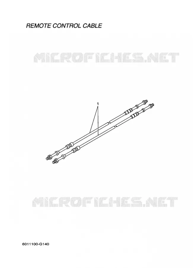 CABLES BOITIER DE COMMANDE A DISTANCE Yamaha OUTBOARD ENGINES 2015 2015 RIGGING REMOCON-2015  RIGGING REMOCON-2015
