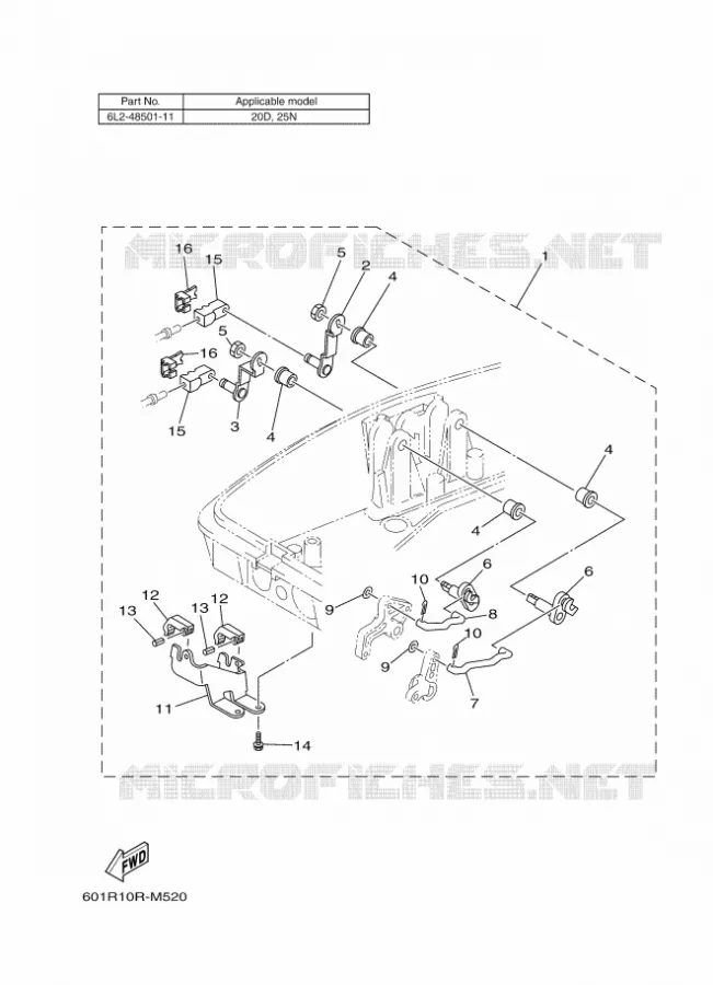 FIXATION BOITIER DE COMMANDE A DISTANCE 3 Yamaha OUTBOARD ENGINES 2015 2015 RIGGING REMOCON-2015  RIGGING REMOCON-2015