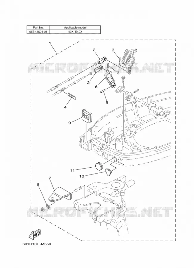 FIXATION BOITIER DE COMMANDE A DISTANCE 6 Yamaha OUTBOARD ENGINES 2015 2015 RIGGING REMOCON-2015  RIGGING REMOCON-2015