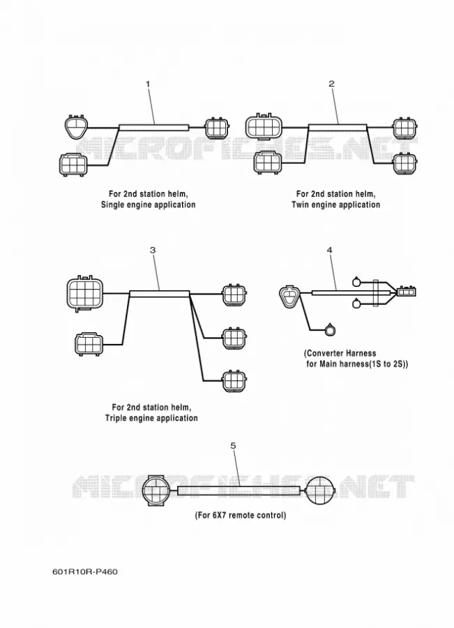 BOITIER DE COMMANDE A DISTANCE DBW - PIECES ELECTRIQUE 2 Yamaha OUTBOARD ENGINES 2017 2017 RIGGING REMOCON-2017  RIGGING REMOCON-2017