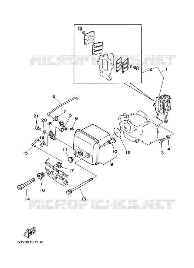 ADMISSION Yamaha OUTBOARD ENGINES 9.9hp (7.3kW) 2013 9.9F  9.9FMHS