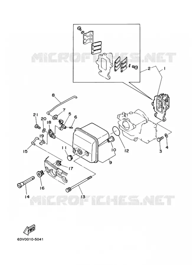 ADMISSION Yamaha OUTBOARD ENGINES 9.9hp (7.3kW) 2011 9.9  9.9FMHS