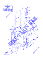 BOITIER D'HELICE ET TRANSMISSION 1 pour Yamaha 9.9F Manual Starter, Tiller Handle, Manual Tilt, Pre-Mixing, Shaft 15