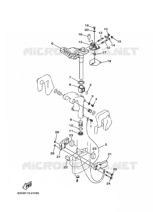SUPPORT 2 Yamaha OUTBOARD ENGINES 9.9hp (7.3kW) 2010 9.9  9.9FMHS