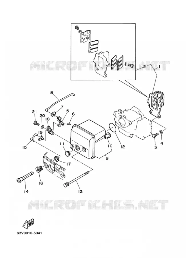 ADMISSION Yamaha OUTBOARD ENGINES 9.9hp (7.3kW) 2010 9.9  9.9FMHL