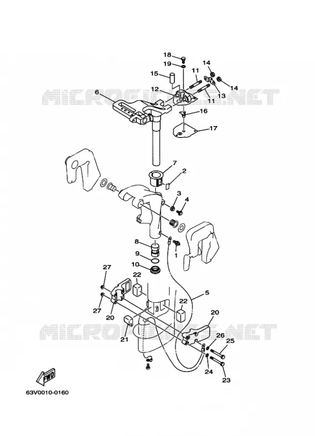 SUPPORT 2 Yamaha OUTBOARD ENGINES 9.9hp (7.3kW) 2000 9.9  9.9F