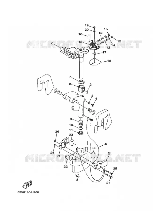 SUPPORT 2 Yamaha OUTBOARD ENGINES 9.9hp (7.3kW) 2012 9.9  9.9FMHS