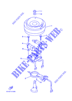 ALLUMAGE pour Yamaha 15F Manual Starter, Tiller Handle, Manual Tilt, Shaft 15